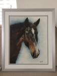 Pastelkrijt op aquarelpapier 