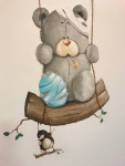 Muurschildering met acrylverf