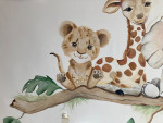 Muurschildering met acrylverf 