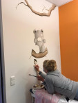 Muurschildering met acrylverf