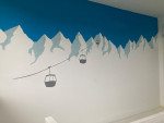 Muurschildering met acrylverf 