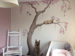 Muurschildering met acrylverf