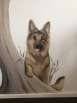 Muurschildering met acrylverf