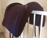 Barebackpad Support donkerbruin met 4 D-ringen