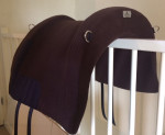 Barebackpad Support donkerbruin met 4 D-ringen