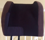 Barebackpad Support combi vaalzwart/ donkerbruin