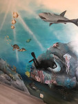 Muurschildering met acrylverf 