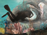 Muurschildering met acrylverf 